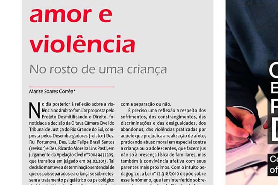 Leia mais sobre o artigo Amor e violência